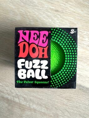 Nee Doh Fuzz Ball Velvet Squeeze Green